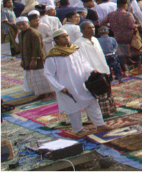 Evidence for the use of fire arms by the by Muslim community praying at the  big field in Tolikara 2
